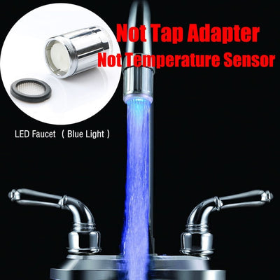 Luminous thermostat Light-up LED Water Faucet