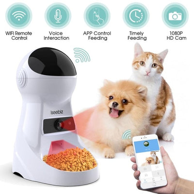 3L Automatic Pet Feeder With Voice Record