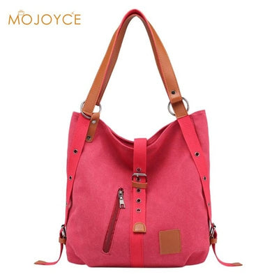 Women Canvas Casual Shoulder Bag Travel Handbag Ladies Zipper Large Capacity Crossbody Messenger Bag Bolsa Feminina Dropshipping