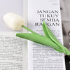 10Pcs Tulip Artificial Flower White PU Real Touch