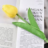 10Pcs Tulip Artificial Flower White PU Real Touch