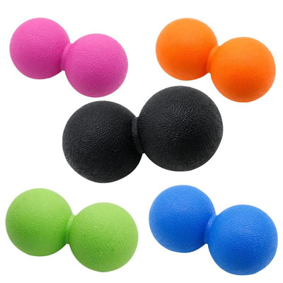 TPE Lacrosse Ball Gym Fitness Ball Therapy Relax Exercise Portable Peanut Massage Ball Relieve Stress Improve Blood Circulation