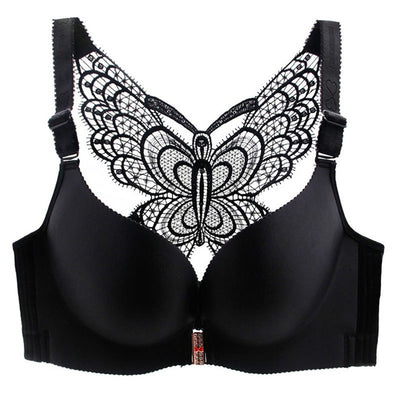 Women Sexy Seamless Front Closure Bra Big Size Butterfly Adjustable Push Up Bra Women Brassiere Plus Size 4 Color