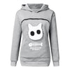 2019 winter women hooded sweatshirts Women's Sweatshirt Animal Pouch Hood Tops Carry Cat Breathable Pullover sweatshirts#g3