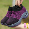 Damyuan Sock Sneakers Flat Shoes Women Shoes Slip on Platform Sneakers Women Casual Black Breathable Mesh Sock Sneakers 2019